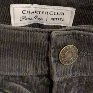 Charter Club Gray Straight Leg Pants